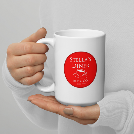Stella's White Glossy Mug