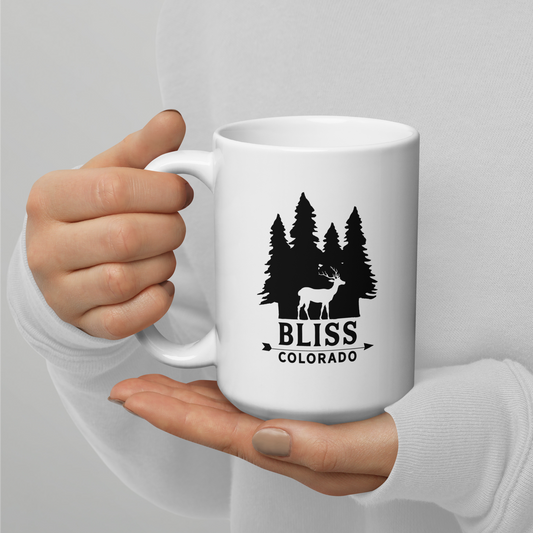Bliss, Colorado White Glossy Mug